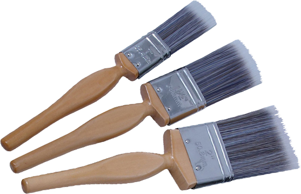 Wooden Handle 3pce Synthetic Brush Set