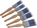 Wooden Handle 5pce Synthetic Brush Set